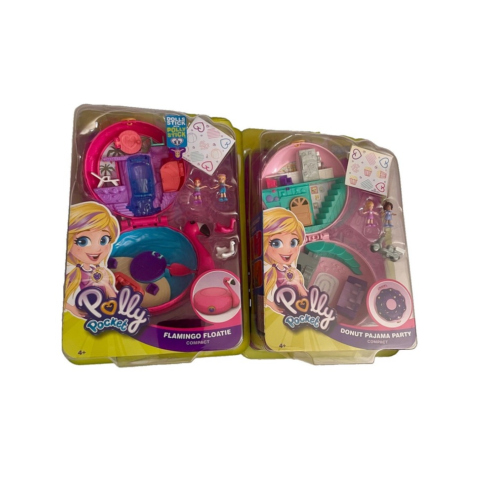 Big Pocket World Flamingo Floaty And Donuts Pajama Party mix lot Of Two New